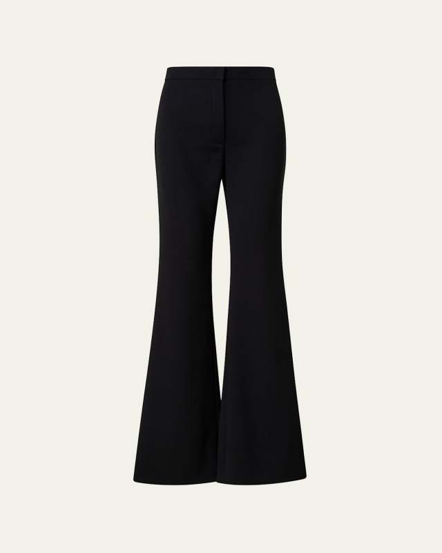 Courtney Wool Crepe Bootcut Pants